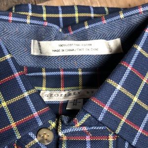 NWOT blue checked shirt from Geoffrey Beene